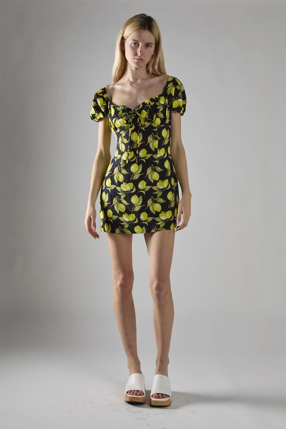 Black Colour Short Sleeve Dress