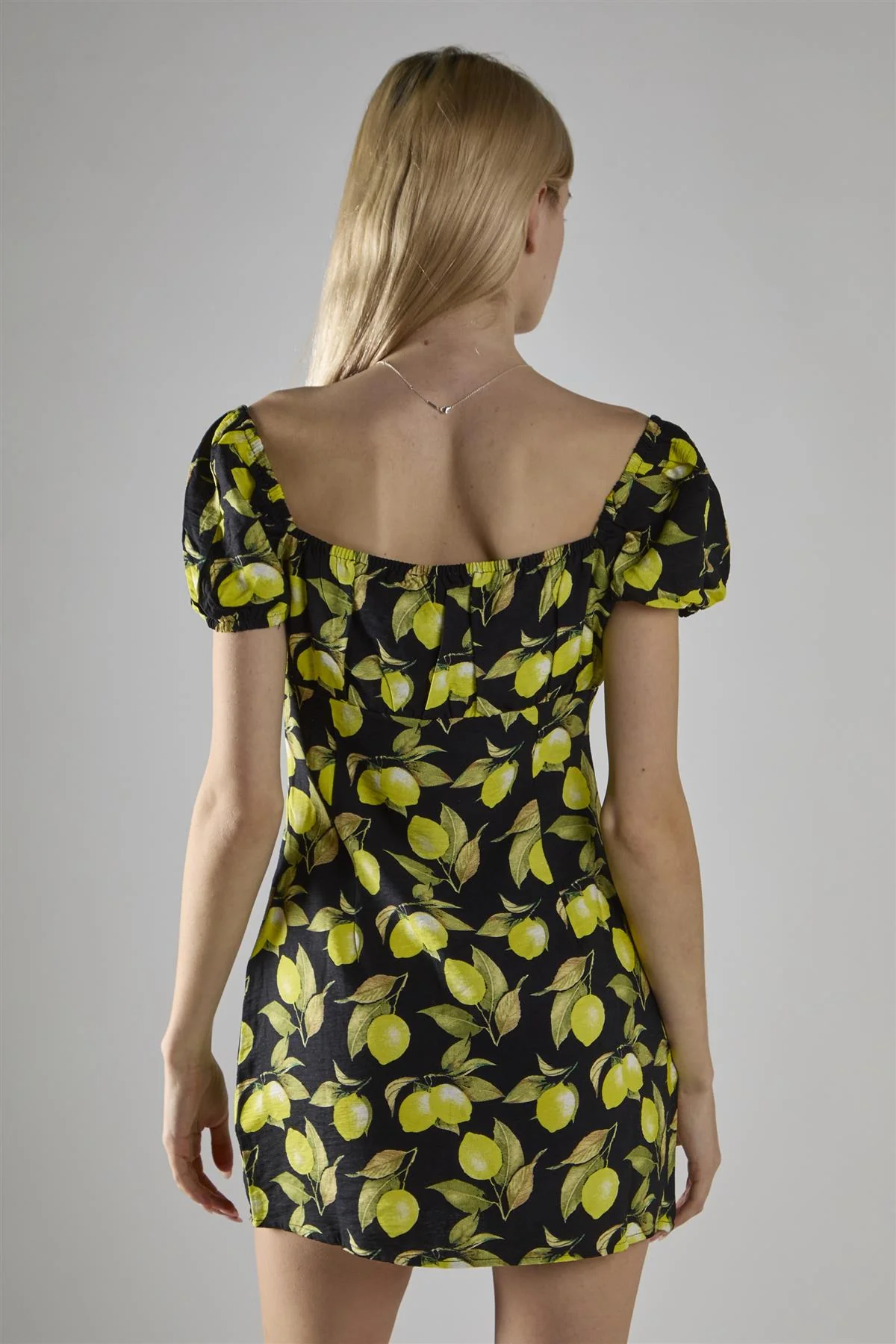 Black Colour Short Sleeve Dress - Image 2