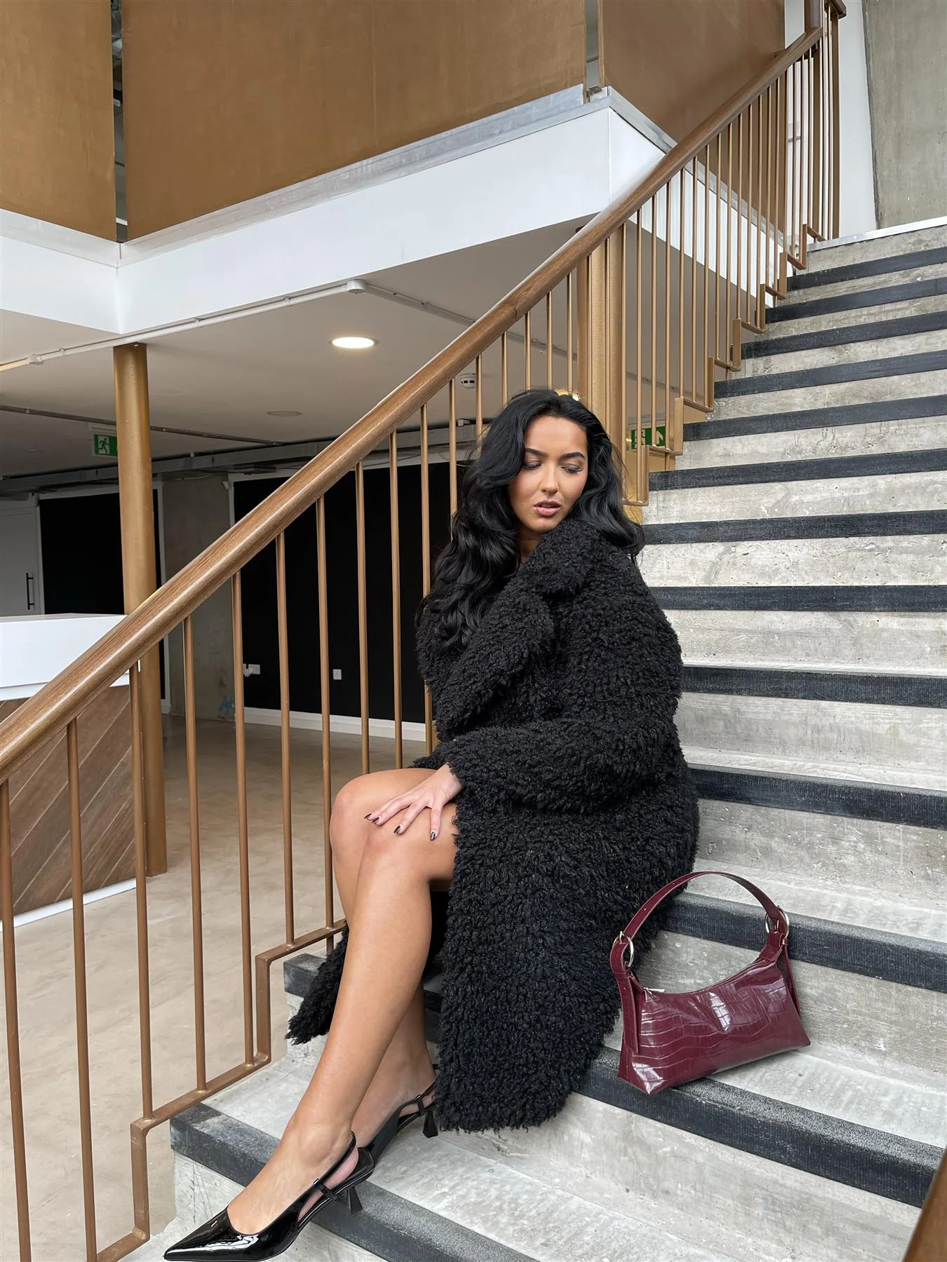 Black Maxi-Coat - Image 4