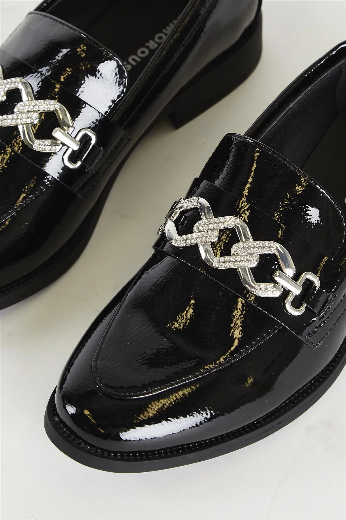 Black Patent Loafer -Black Loafer - Image 2