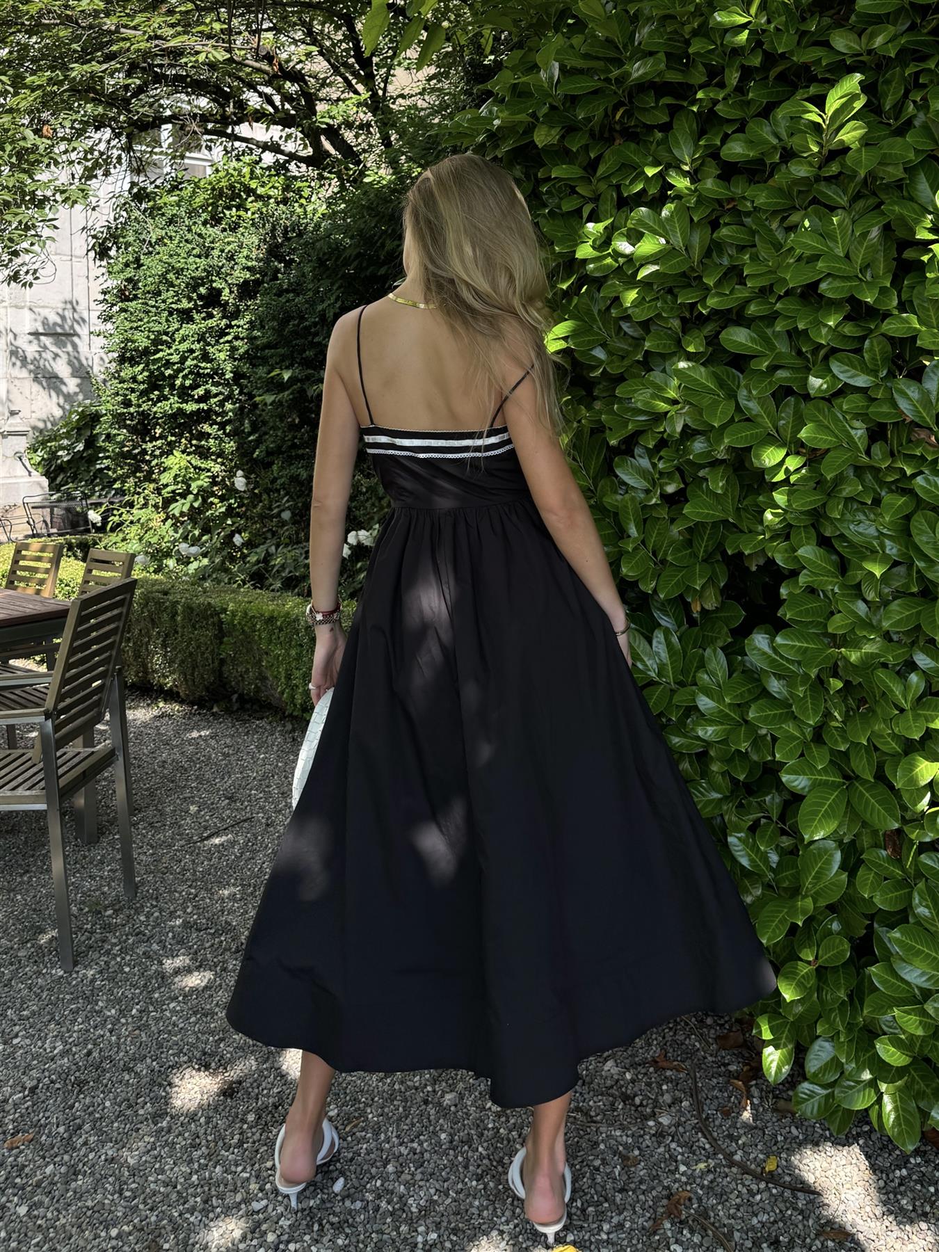 Black Scoop-Neck Maxi-Dress - Image 4