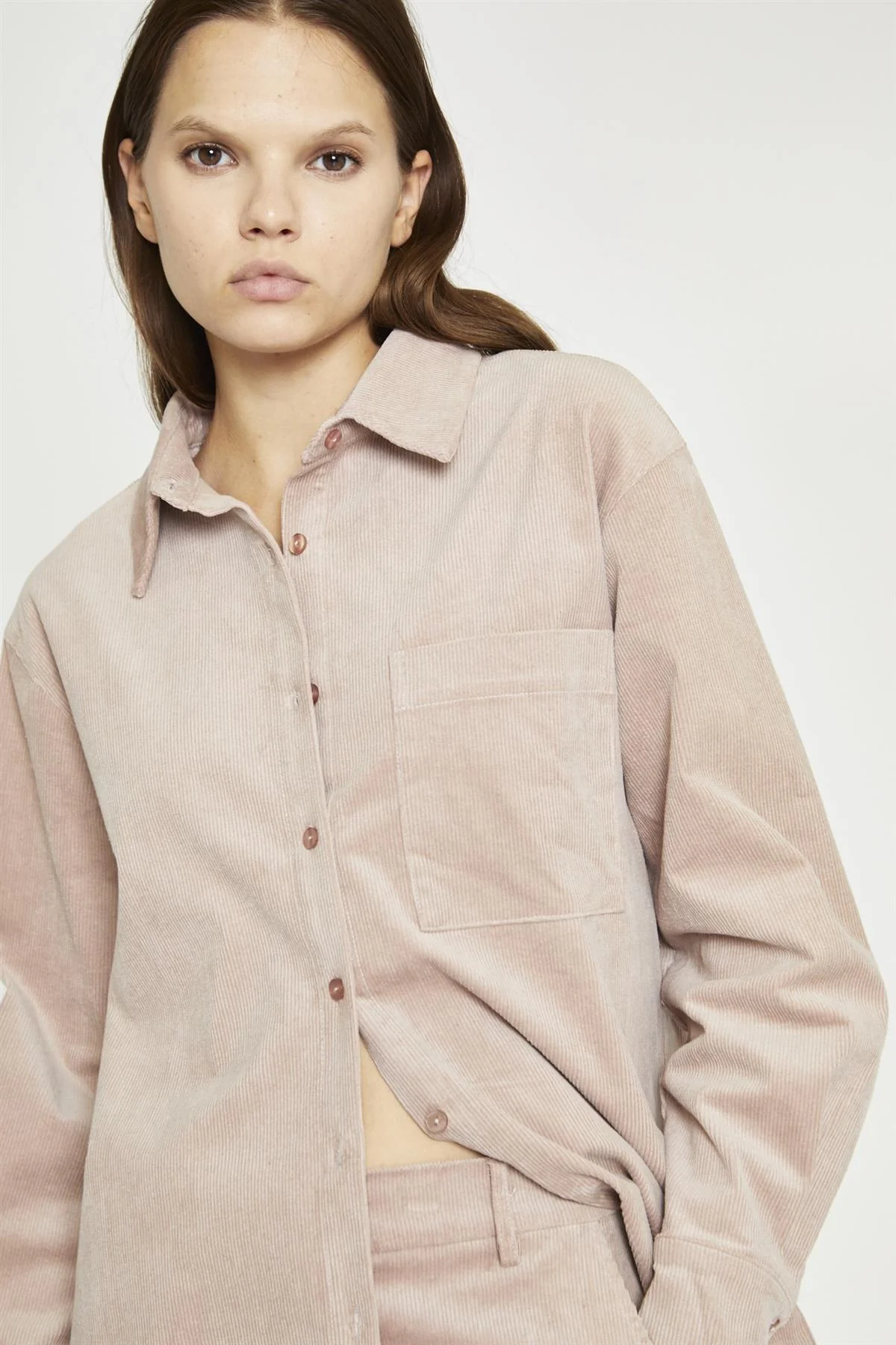 Blush Cord Ribbed Long-Sleeve Top - Image 4