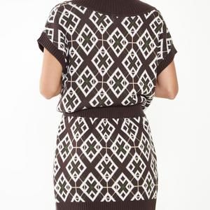 Glamorous Care Brown Geometric Mini Skirt - Image 3