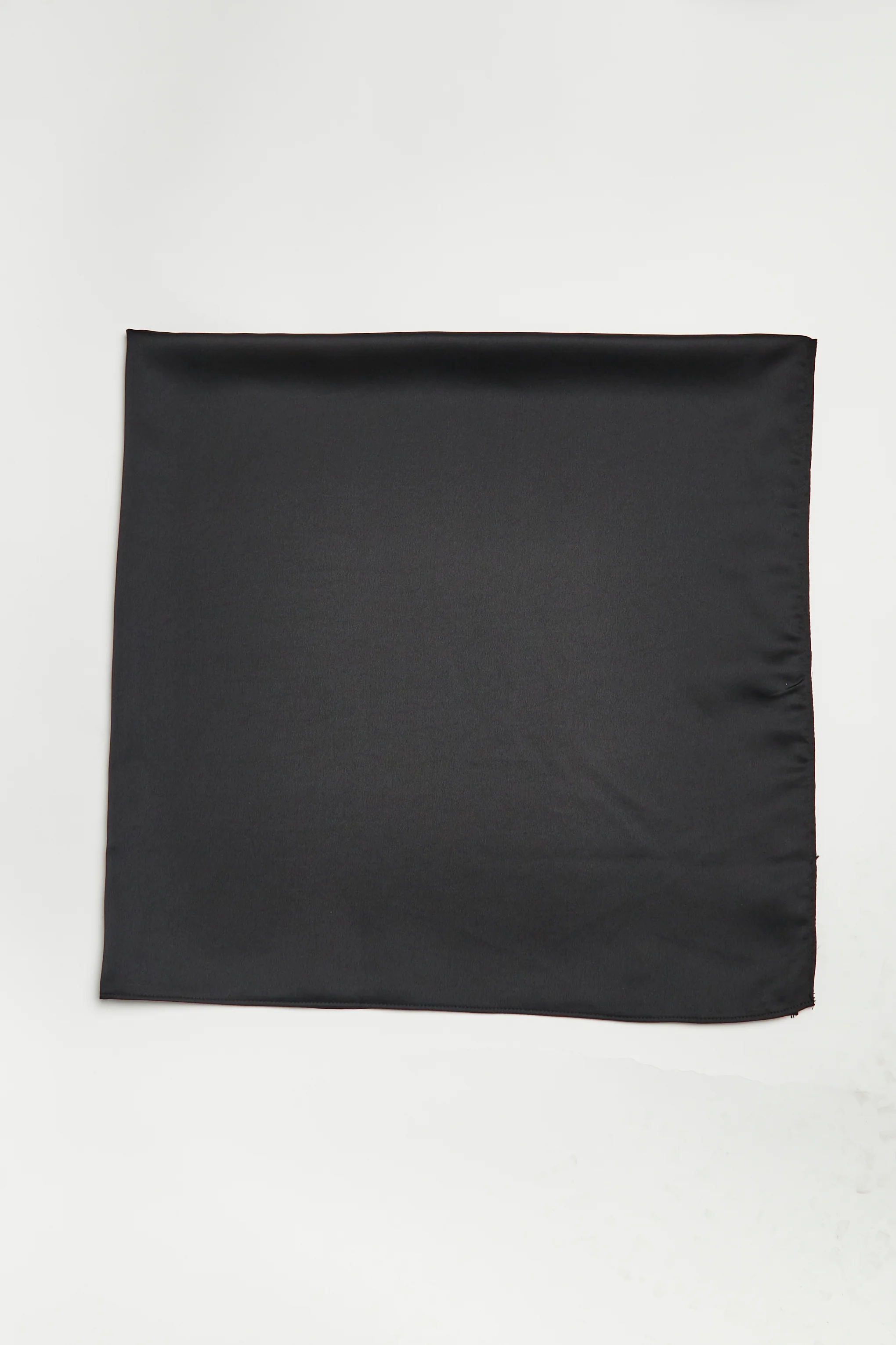 Black Satin Headscarf - Image 2