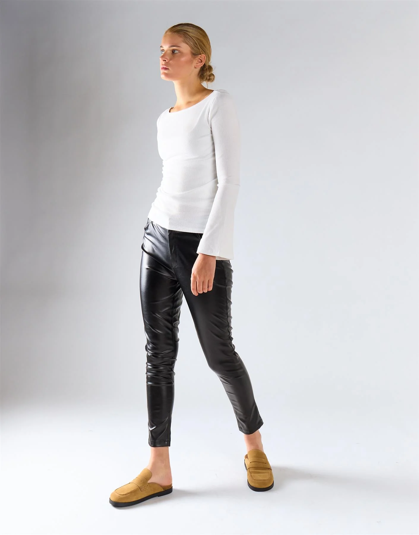 White Top With Long Sleeves