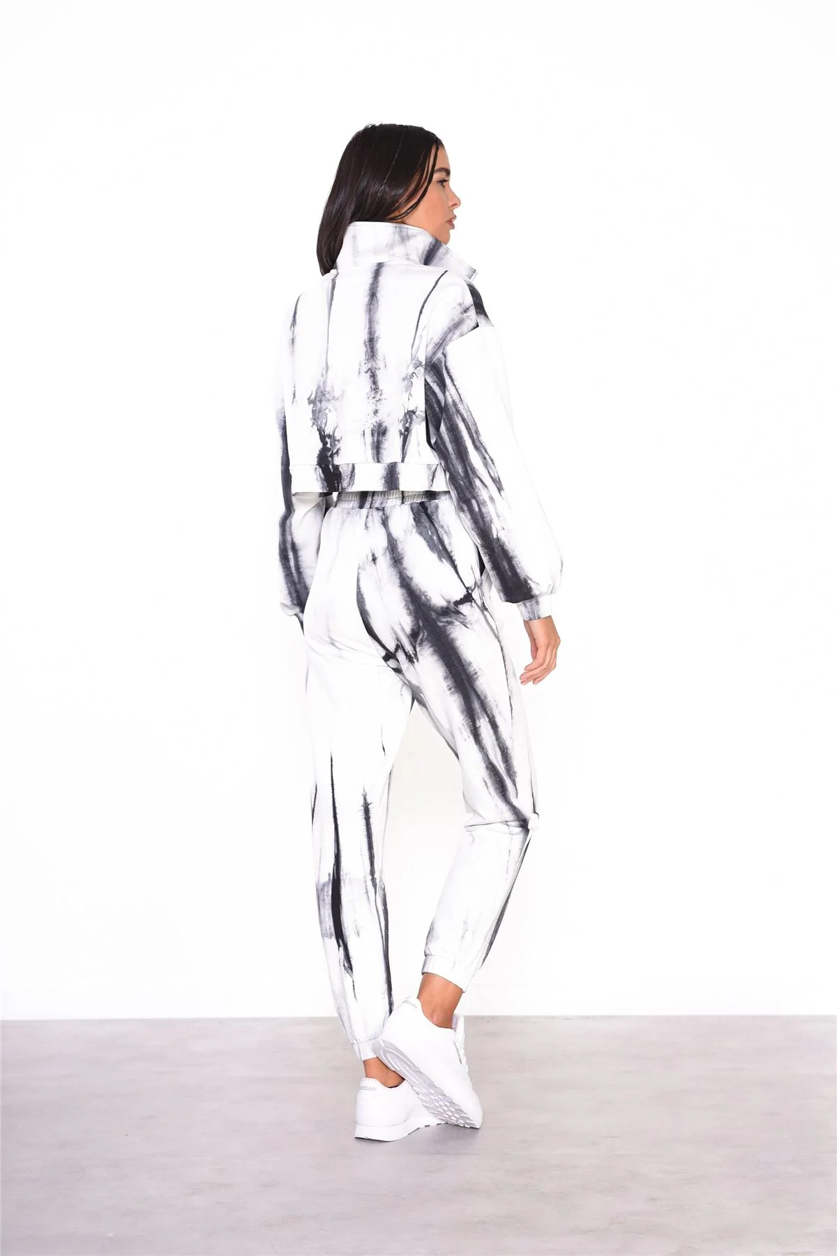 Grey Tie Dye Loungewear Joggers - Image 3
