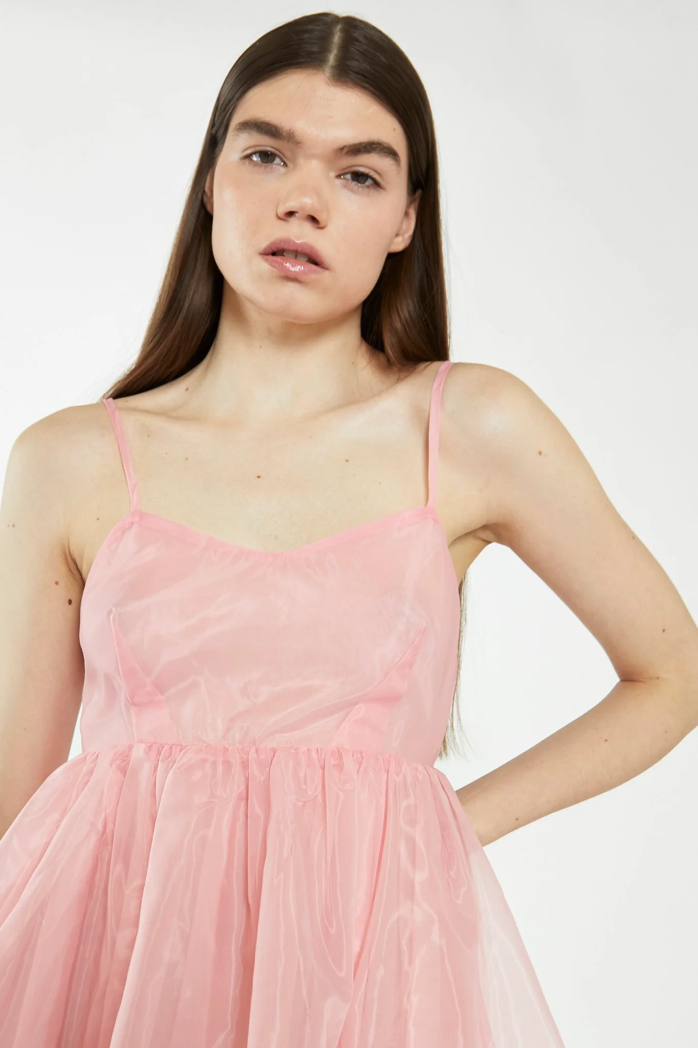 Bubblegum Pink Babydoll Mini Dress - Image 4