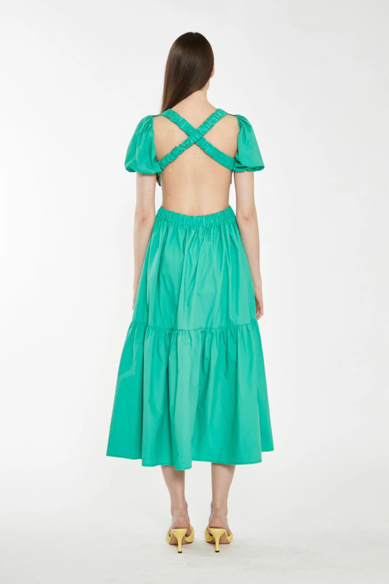 Holly Green Open-Back Maxi Dress - Image 2