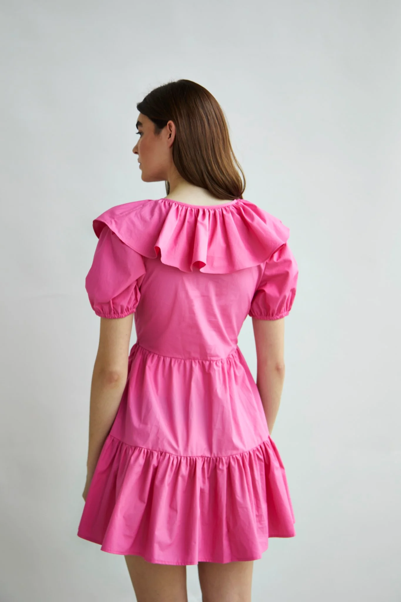 Glamorous Collection Puff Ruffle Mini Dress - Image 2