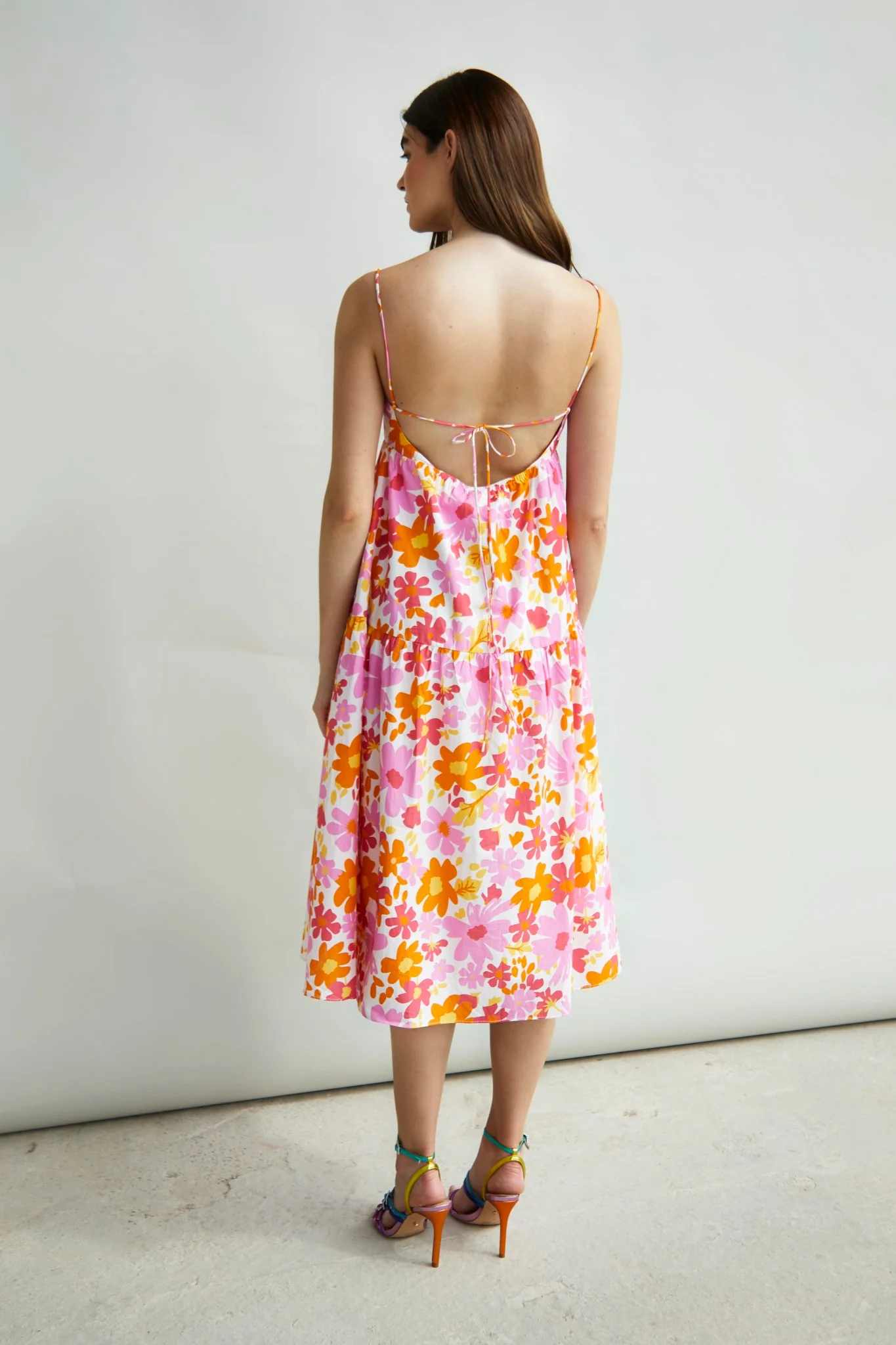 Glamorous Collection Strappy Empire Line Midi Dress - Image 2