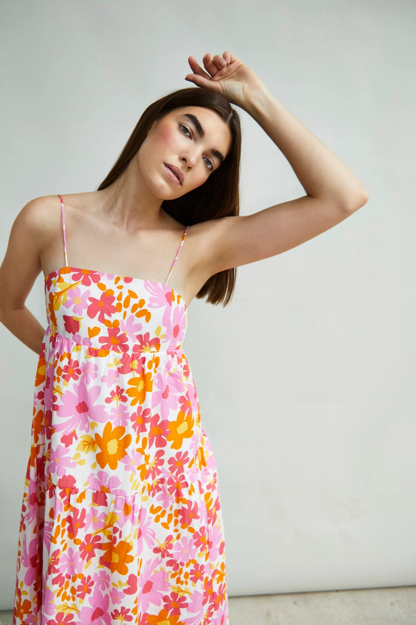 Glamorous Collection Strappy Empire Line Midi Dress - Image 3