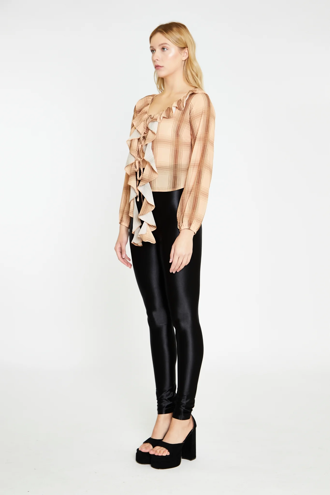 Black High-Waisted Leggings - Image 3