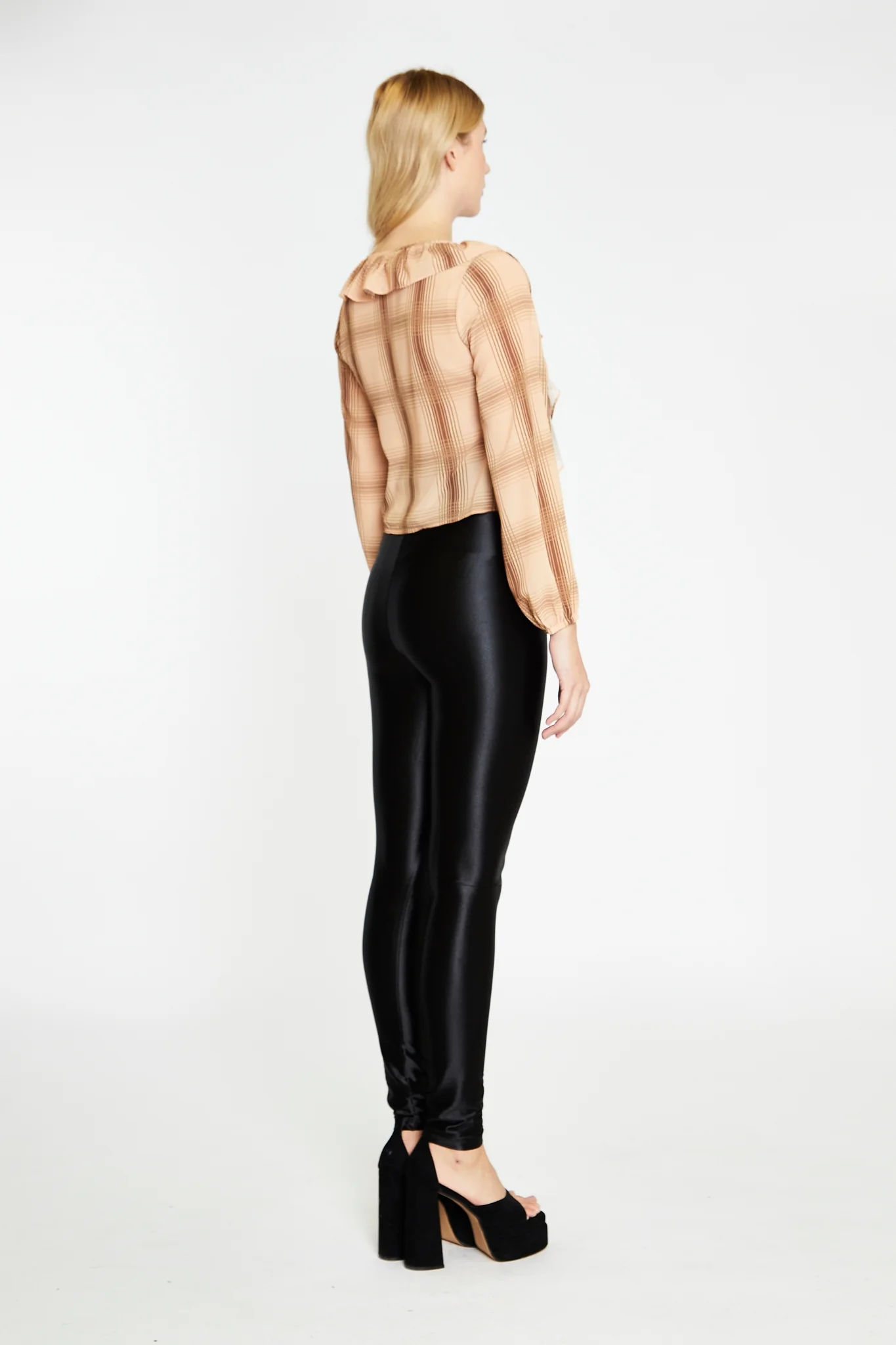 Black High-Waisted Leggings - Image 4