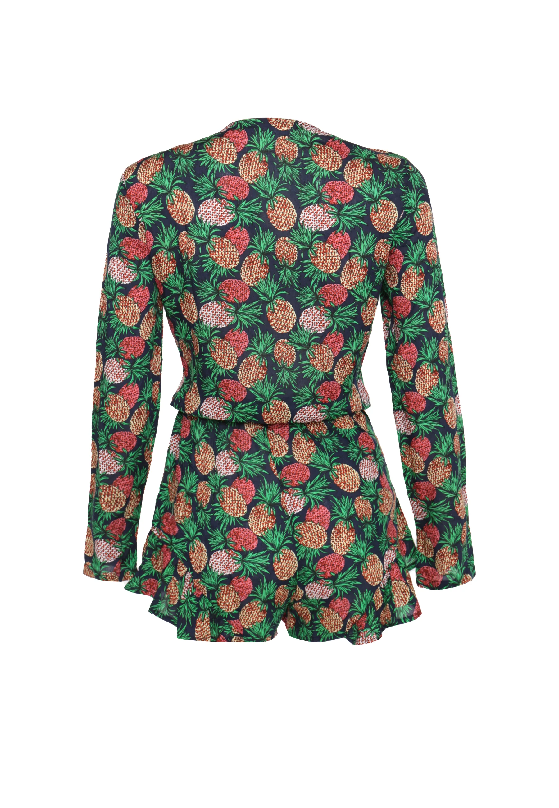 Glamorous Navy Pineapple Print Playsuit - Image 2