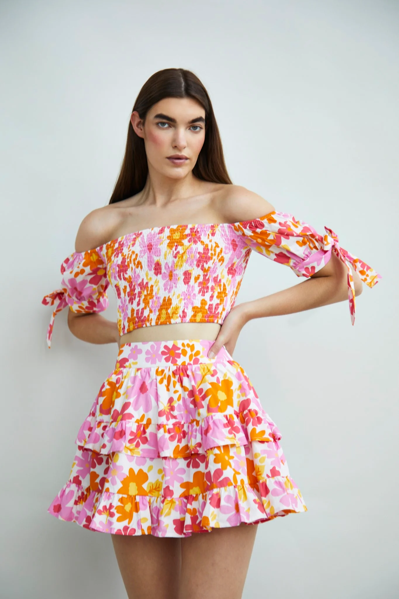Glamorous Collection Ruffle Mini Skirt