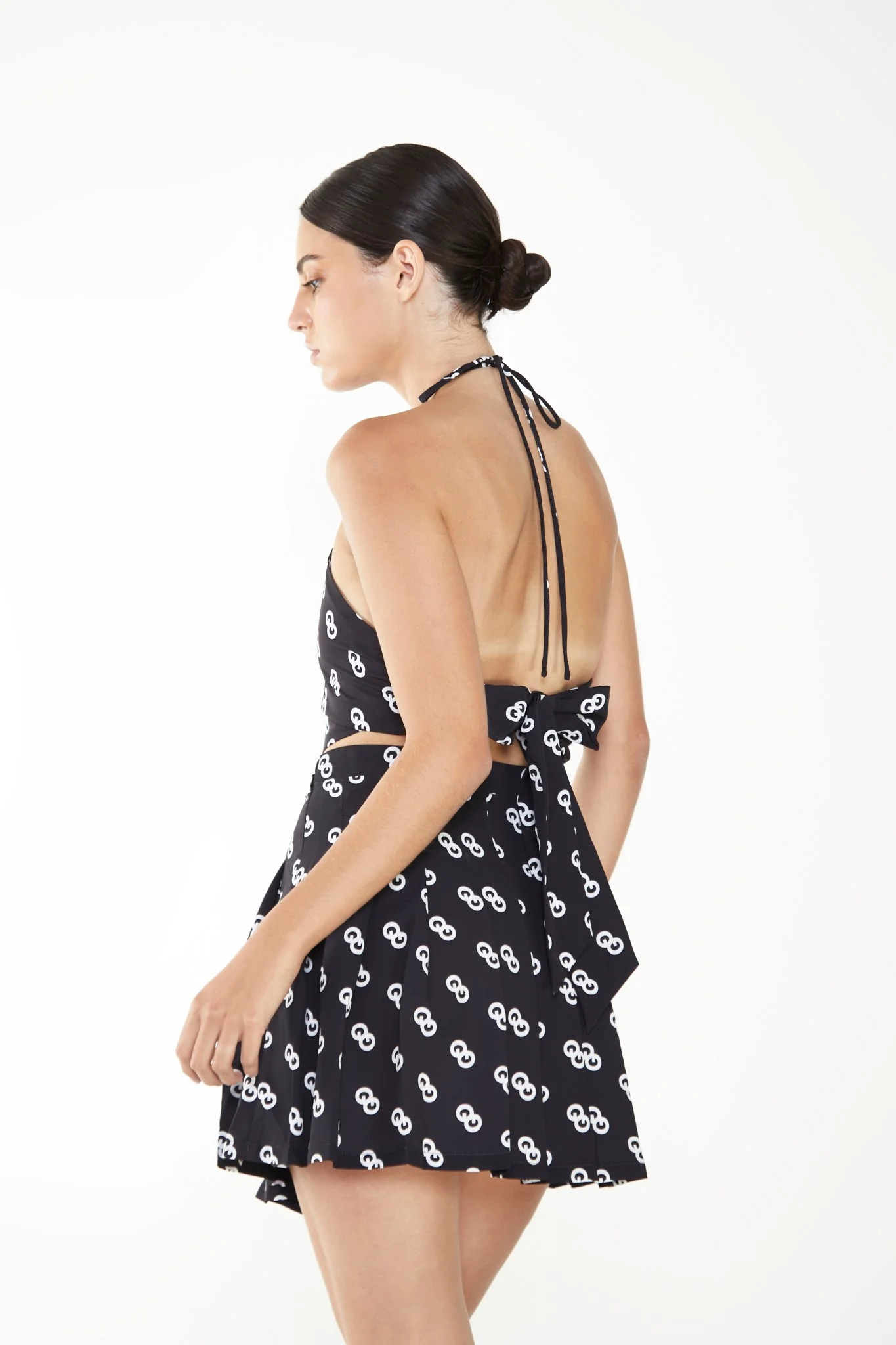 Glamorous Care Logo Print Halter Neck Top - Image 2