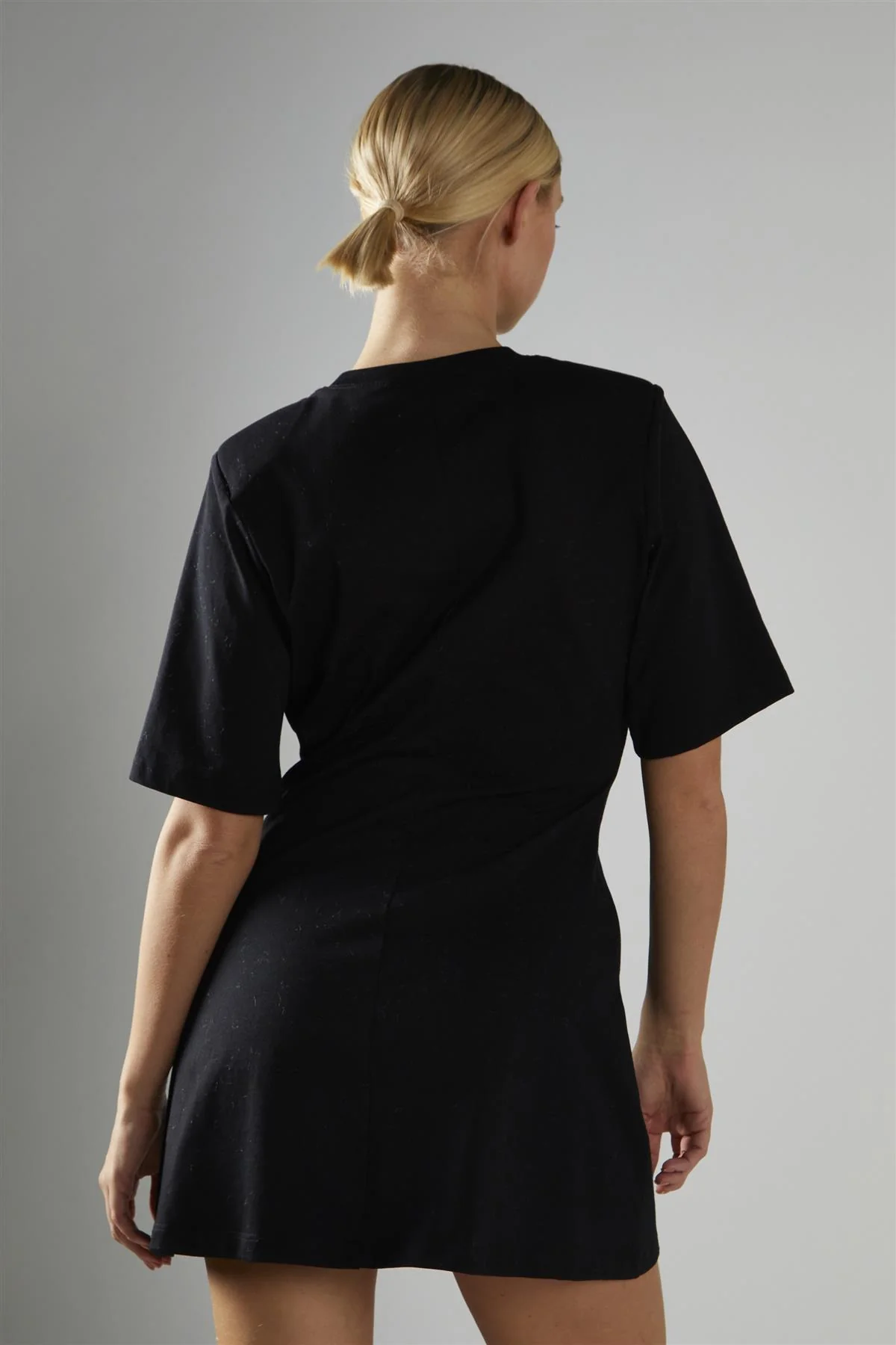 Mini T-shirt Dress - Black - Image 2