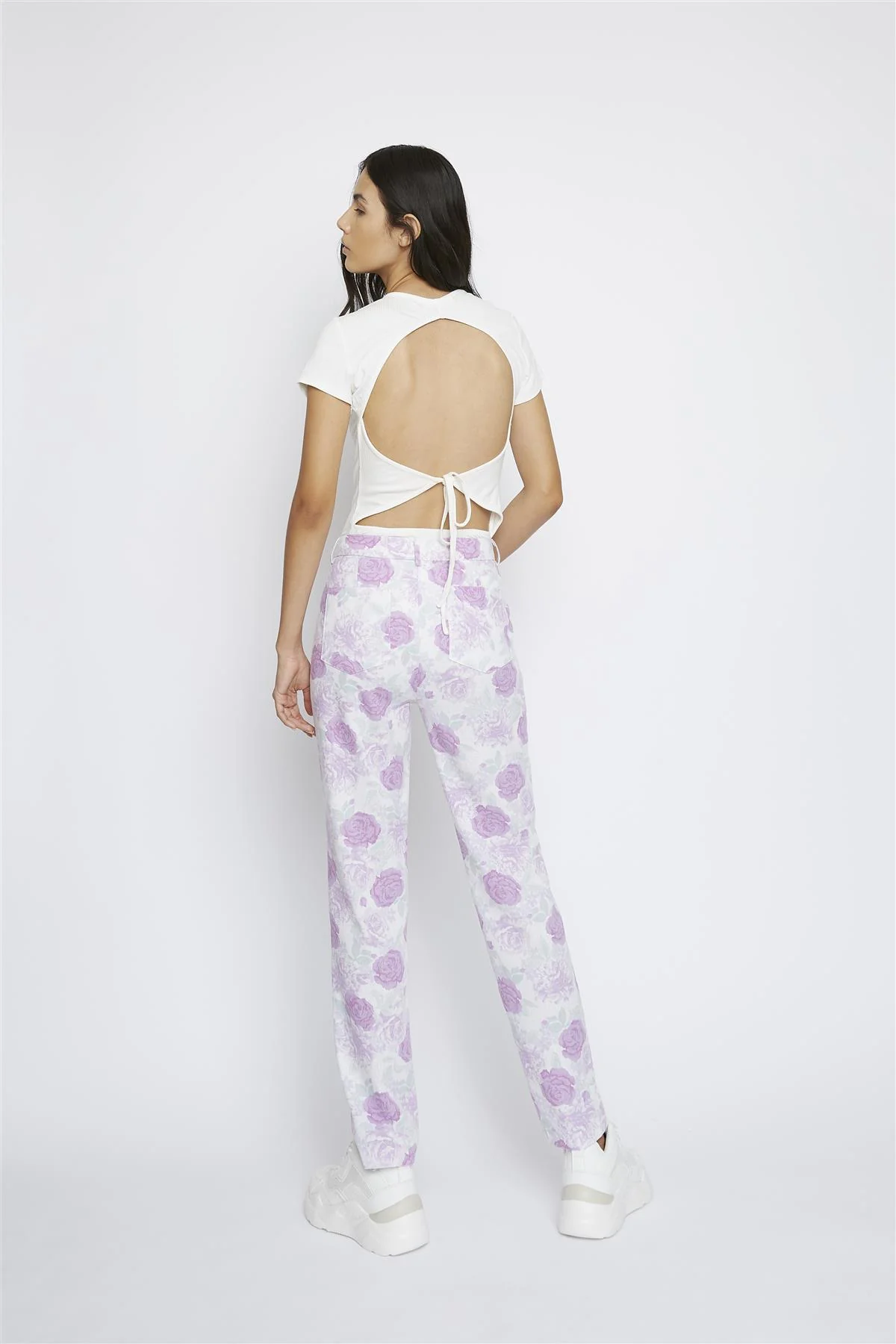 Off-White Open-Back Crop-Bodysuit - Image 2
