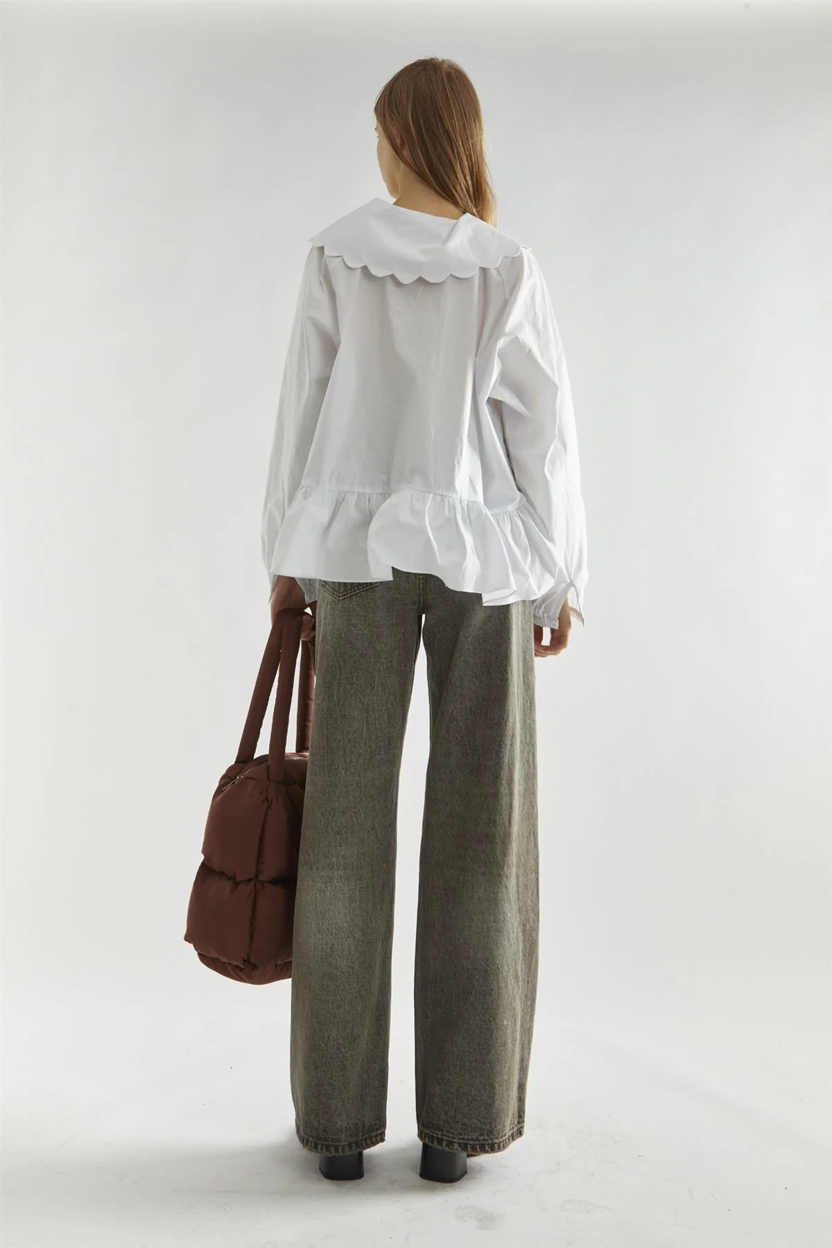 Off-White Oversized-Collar Blouse - Image 2