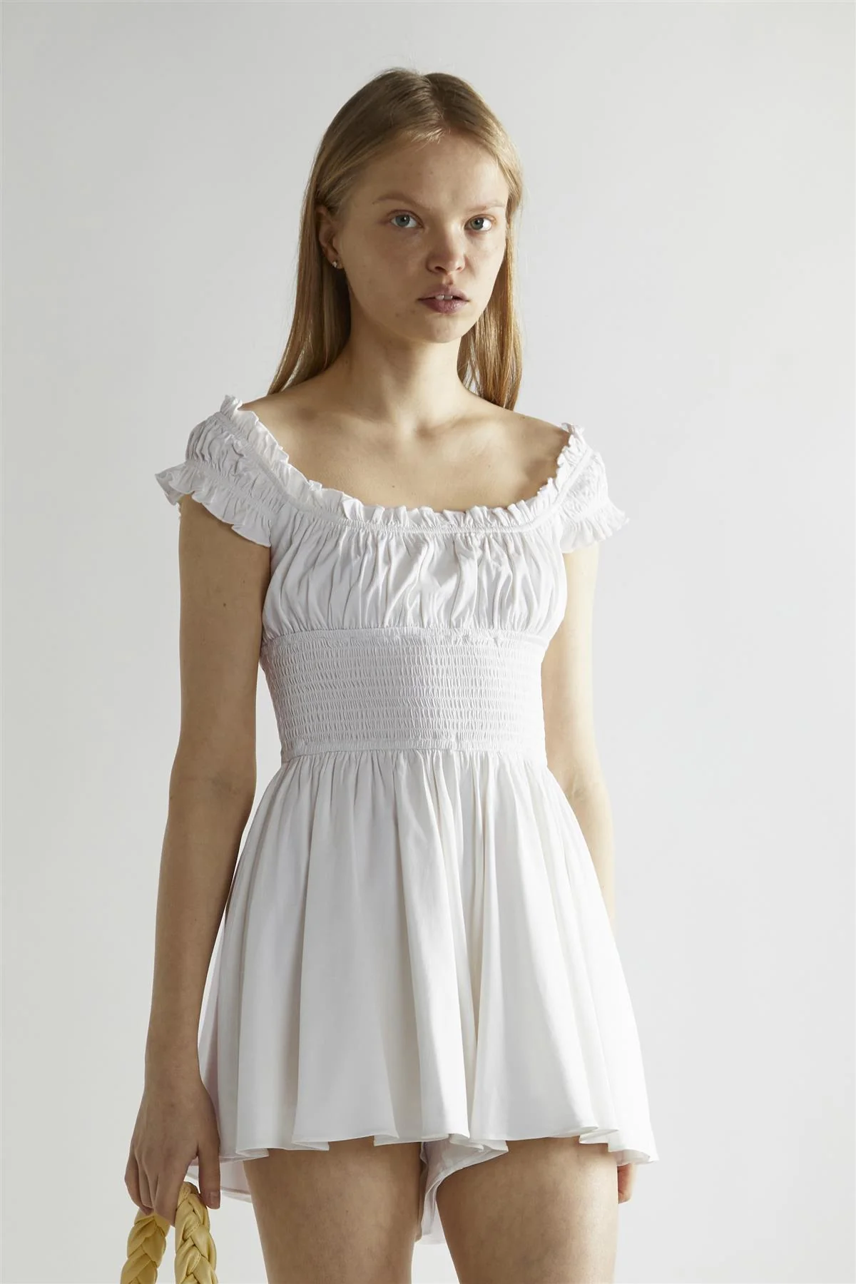 Off-White Scoop-Neck Playsuit - Image 3