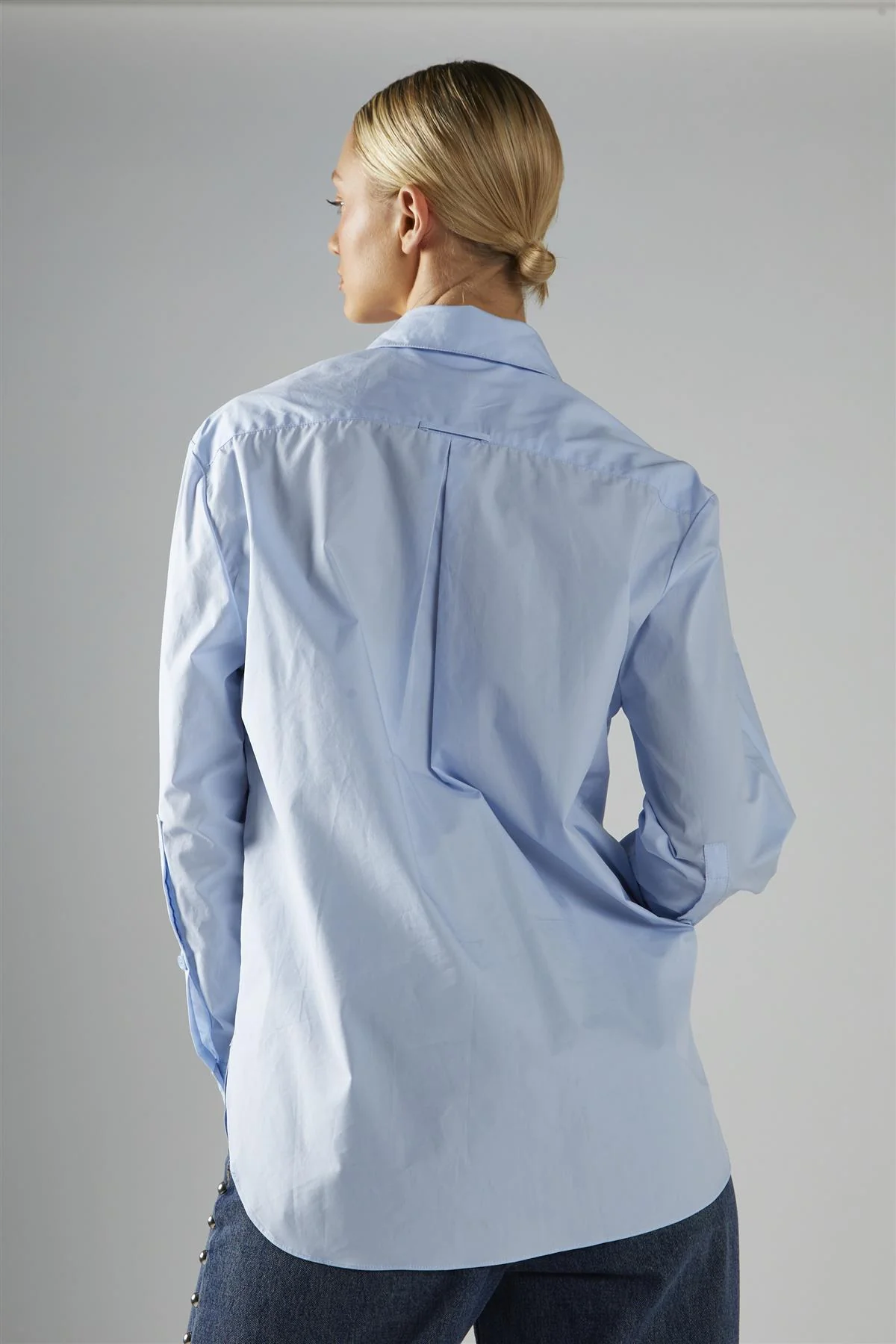 Oversized Shirt - Light Blue - Image 2