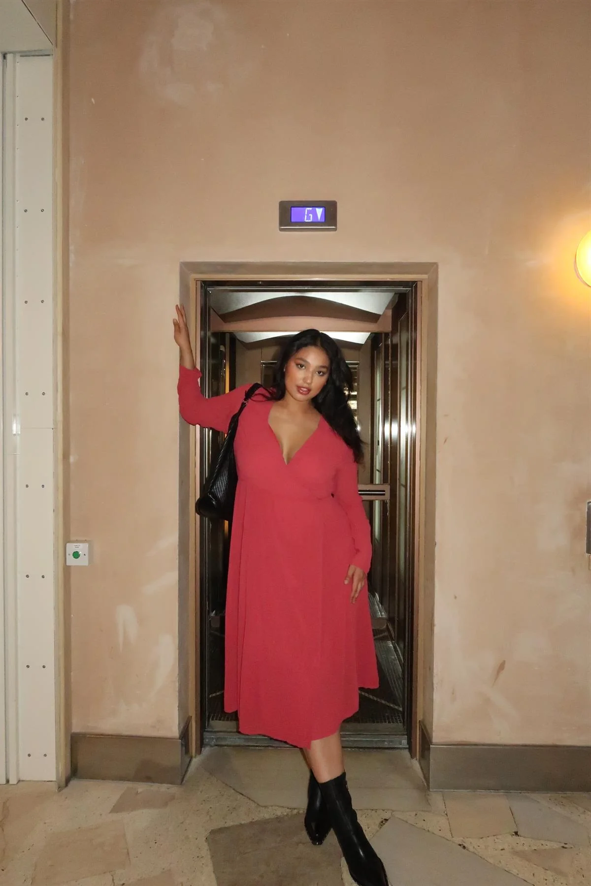 Red Party Maxi-Night dress - Image 3