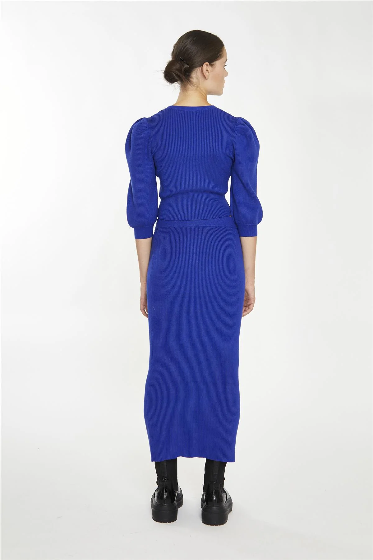 Royal-Blue Puff Sleeve Jumper - Image 2