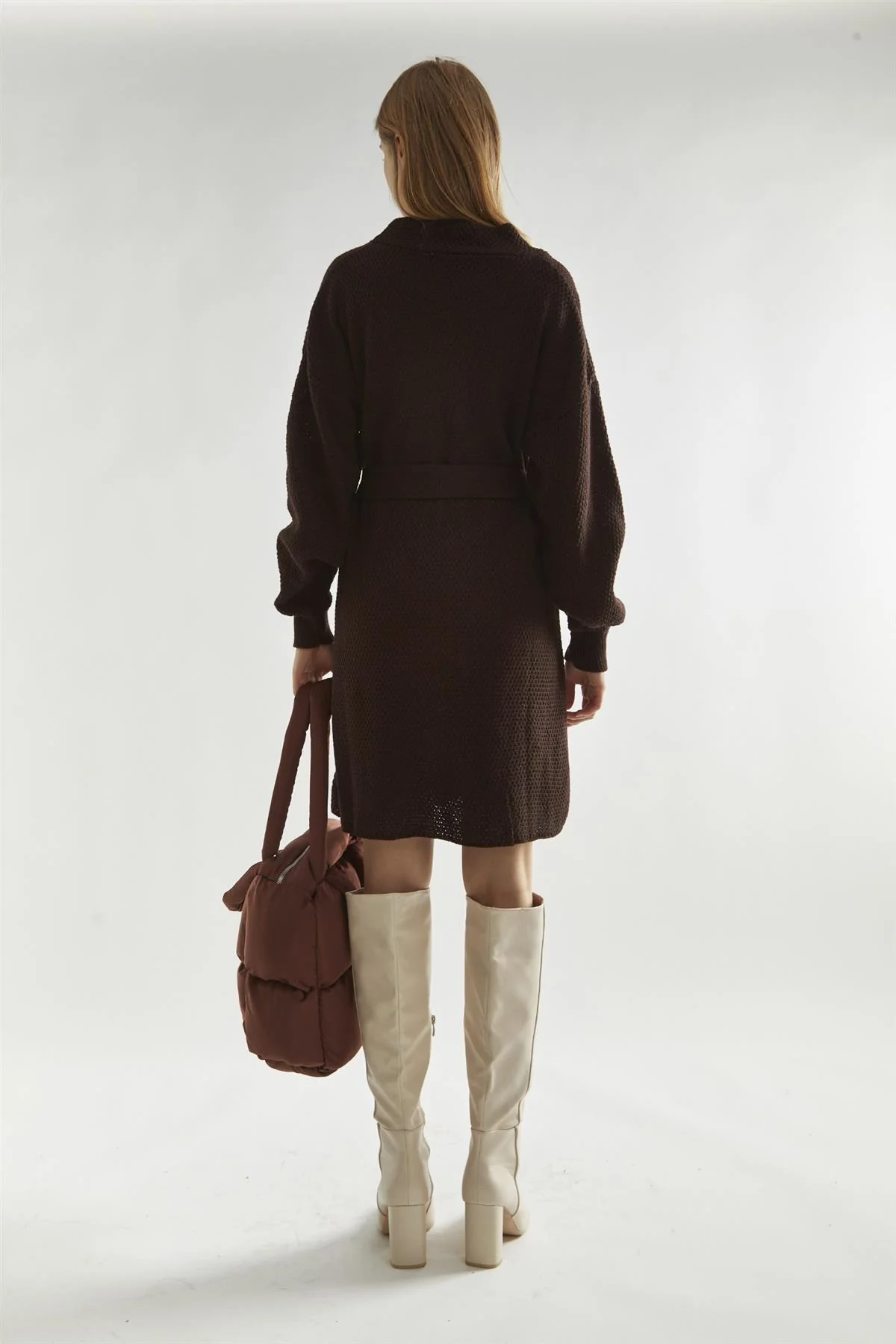Walnut Jumper Mini-Dress - Image 2