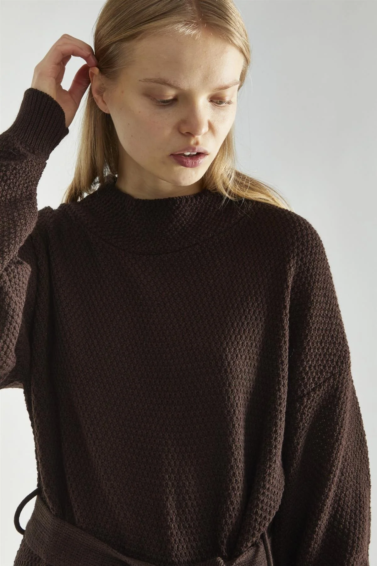 Walnut Jumper Mini-Dress - Image 4