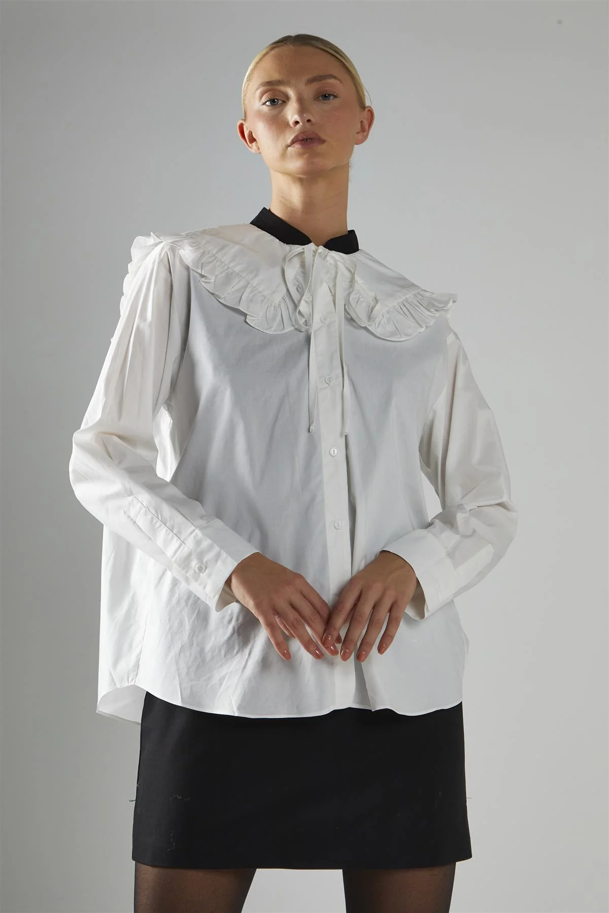 White Collared Shirt - Image 3