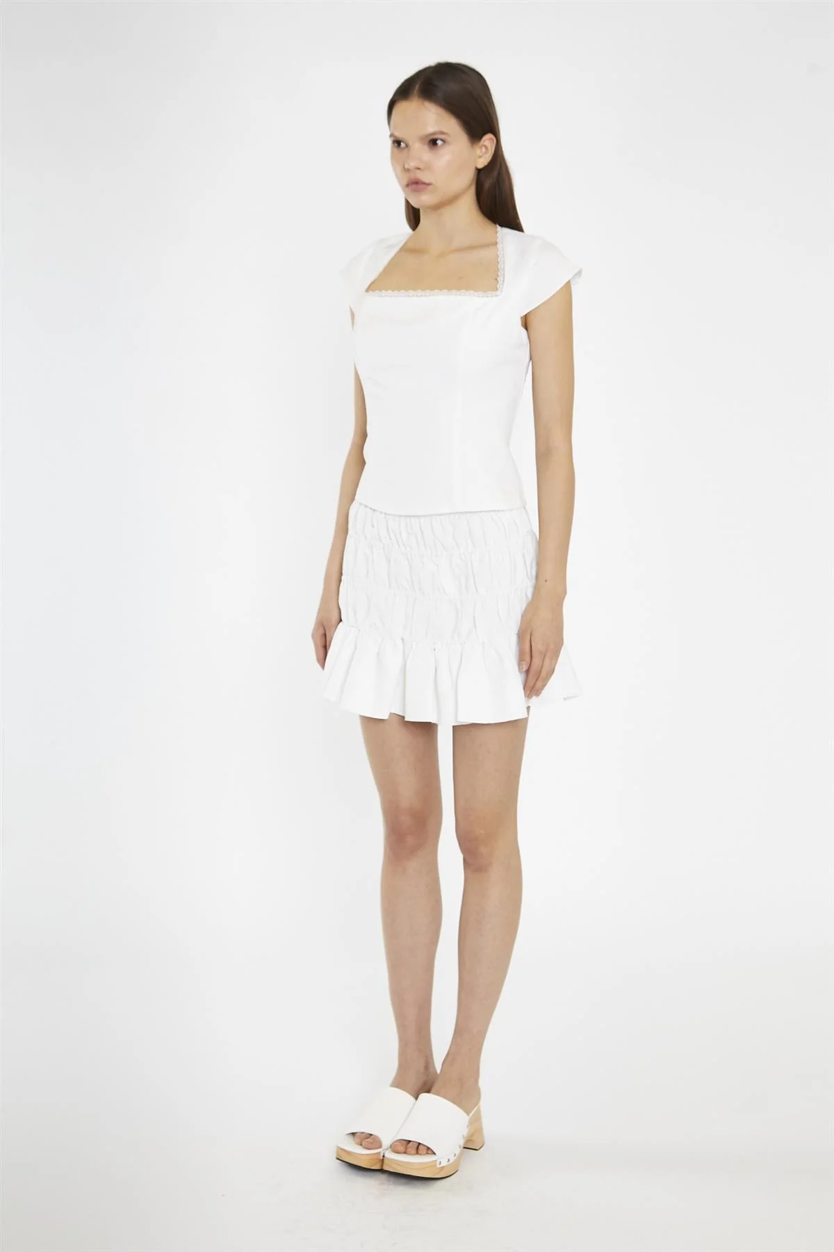 White Cut-Out Back Top - Image 4