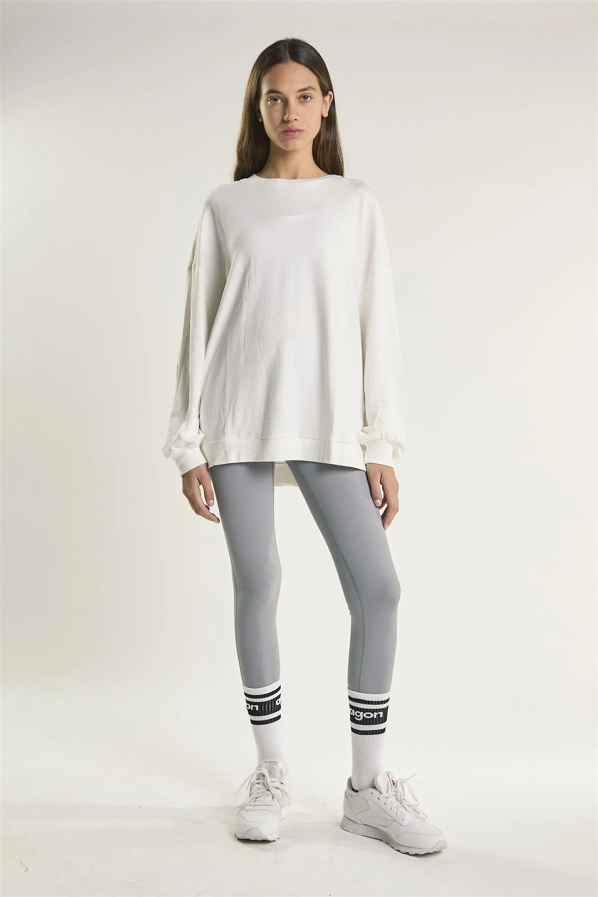White Oversized Sweatshirt