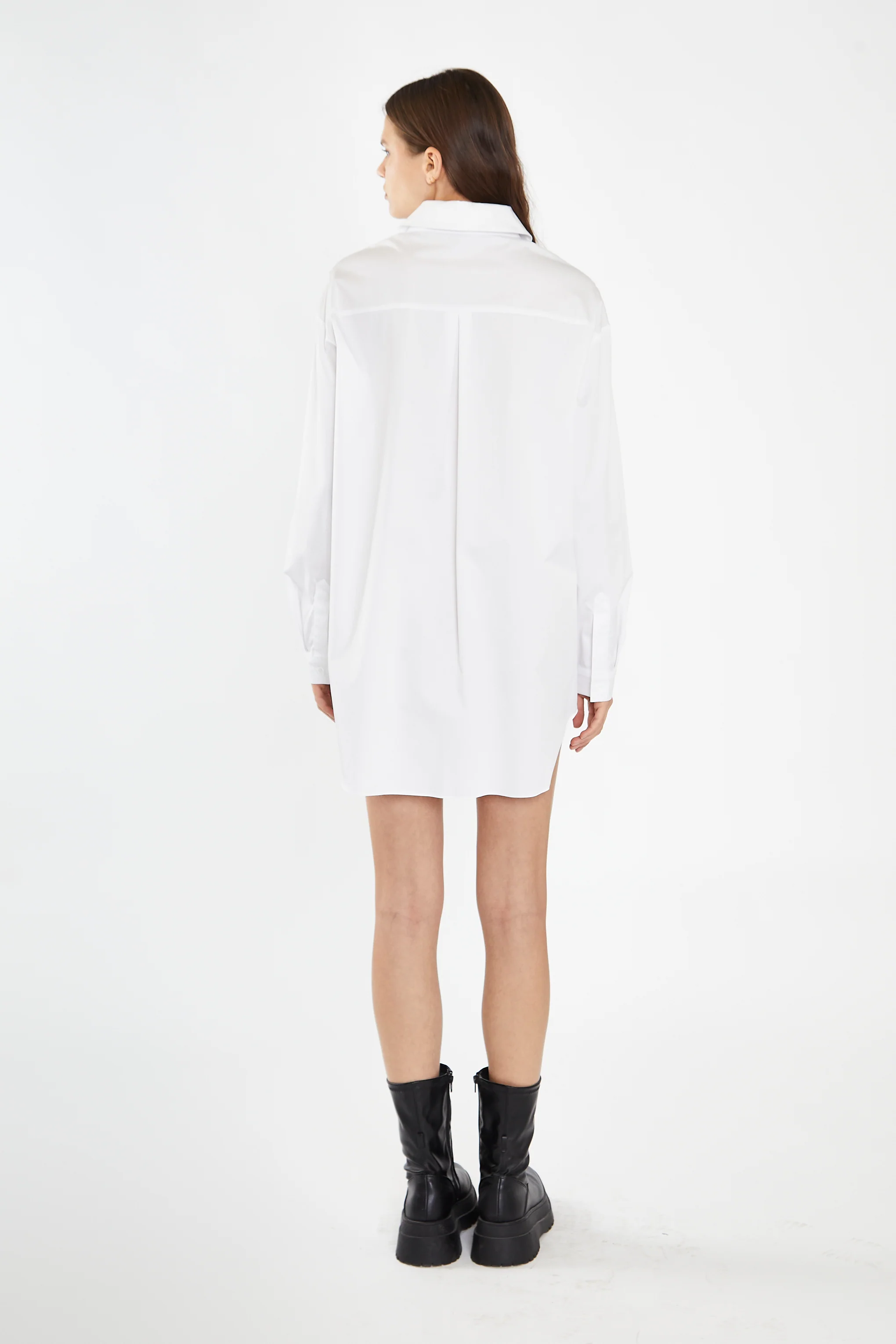 White Shirt Mini-Dress - Image 2