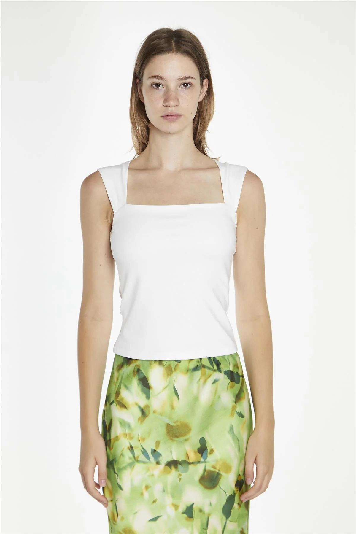 White Square-Neck Top - Image 3